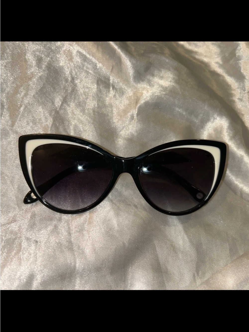 Fysh Denmark Black and White Cat Eye Sunglasses - Women Accessories